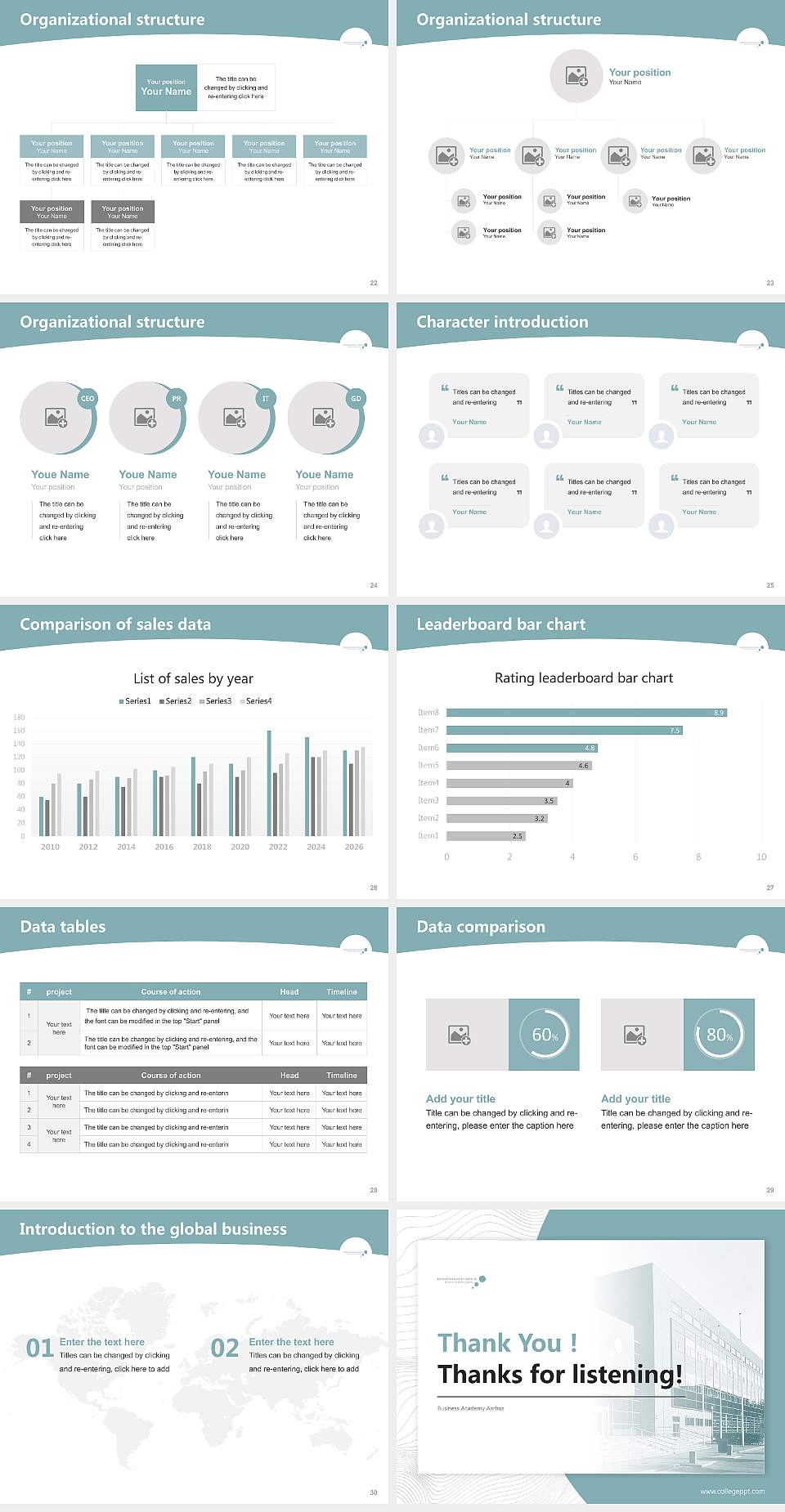 Business Academy Aarhus Academic Presentation/Research Findings Report PPT Template4:3 ratio PPT effect preview image4