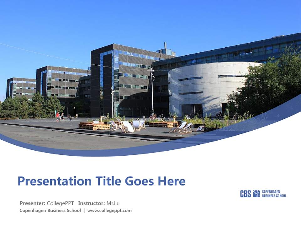 Copenhagen Business School Course/Courseware Creation PPT Template4:3 ratio PPT effect preview image5