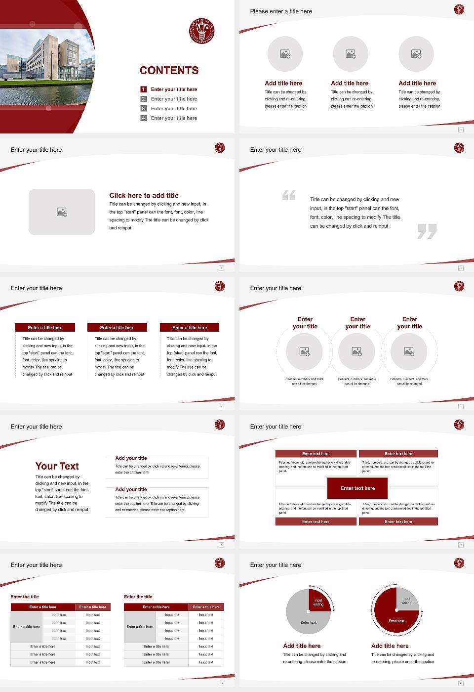 University of Copenhagen（South Campus） Course/Courseware Creation PPT Template16:9 ratio PPT effect preview image2