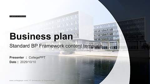 IT University of Copenhagen Competition/Entrepreneurship Contest PPT Template