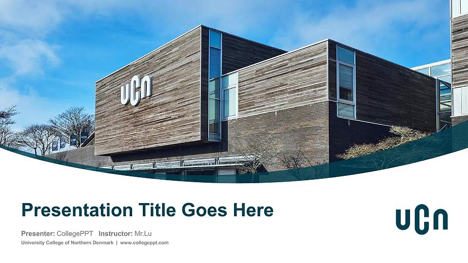 University College of Northern Denmark Course/Courseware Creation PPT Template16:9 ratio PPT effect preview image1