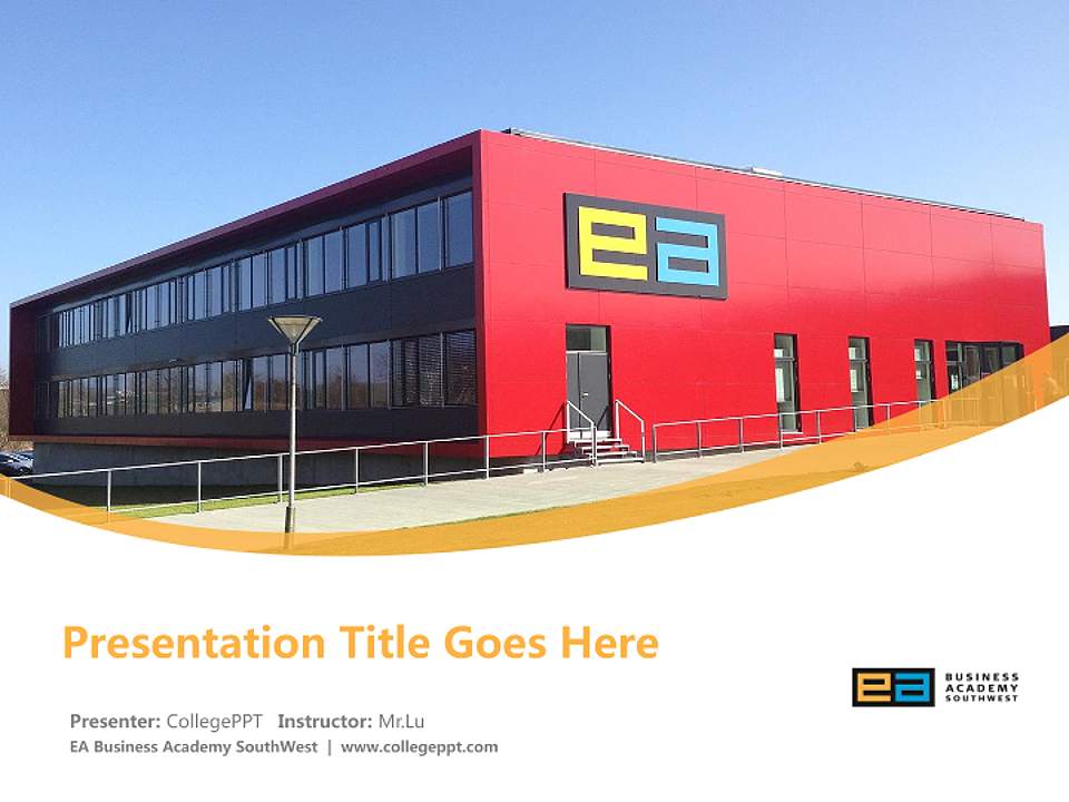 EA Business Academy SouthWest Course/Courseware Creation PPT Template4:3 ratio PPT effect preview image5