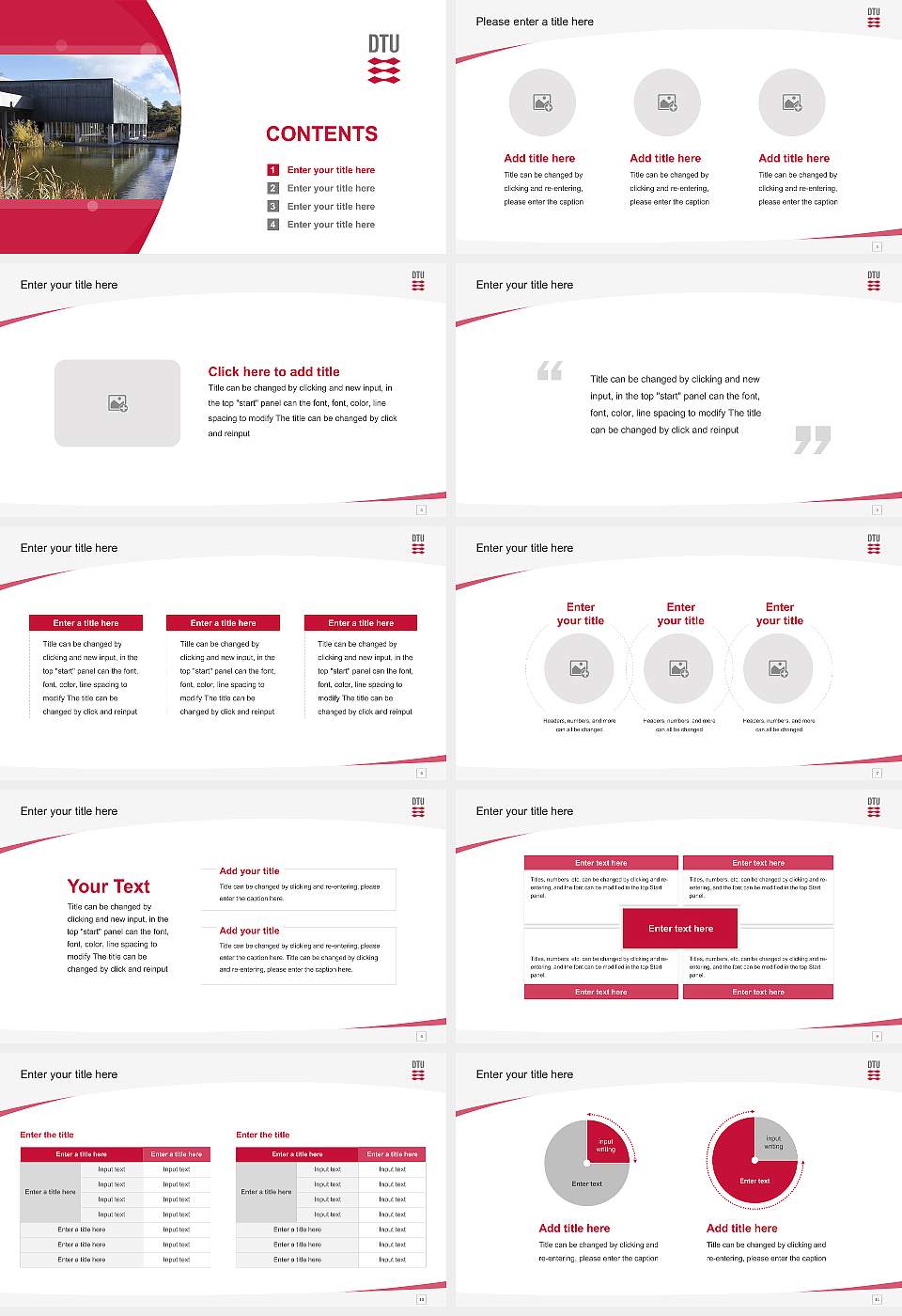 Technical University of Denmark （Lyngby campus） Course/Courseware Creation PPT Template16:9 ratio PPT effect preview image2