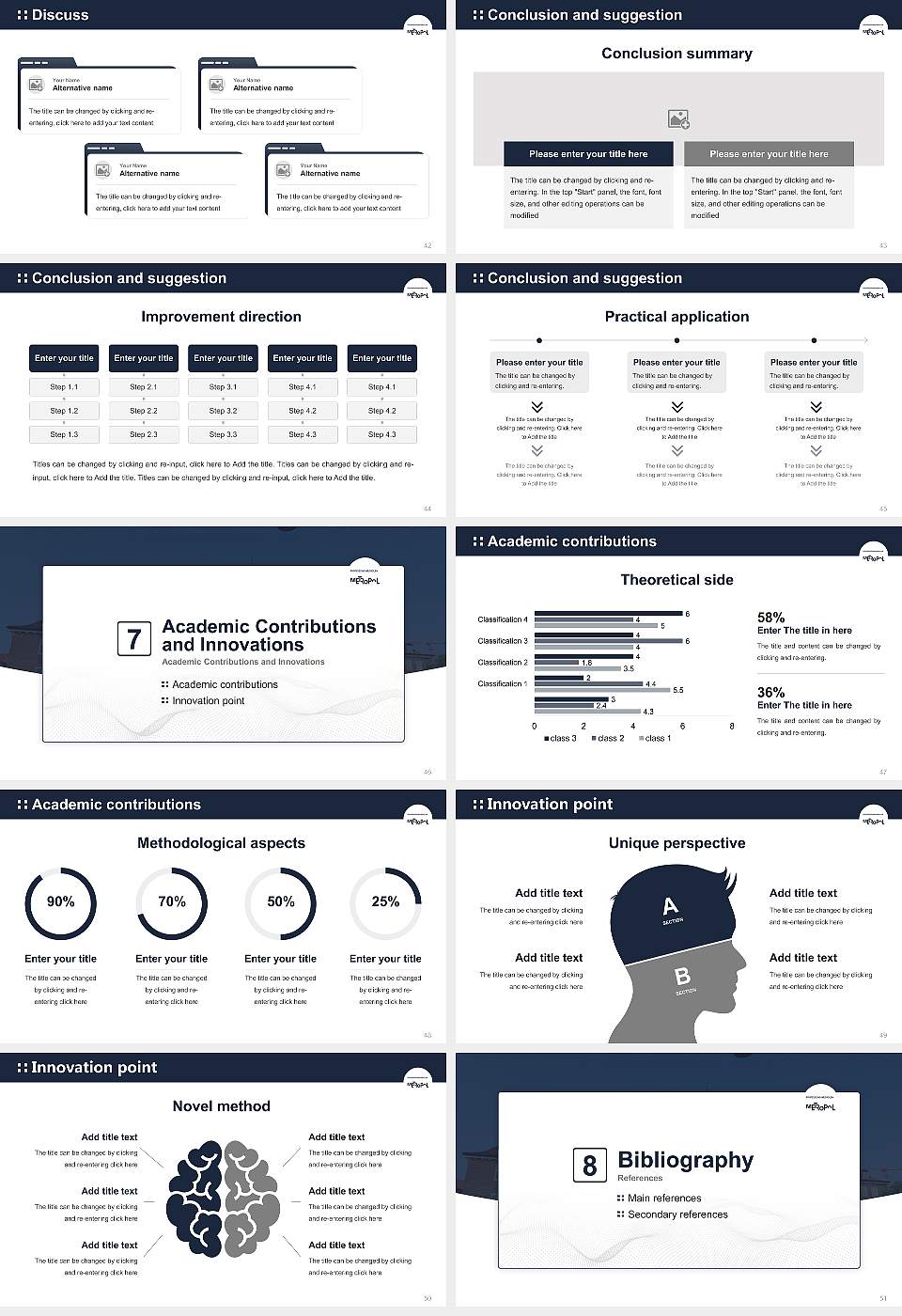 Metropolitan University College Graduation Thesis Defense PPT Template16:9 ratio PPT effect preview image6