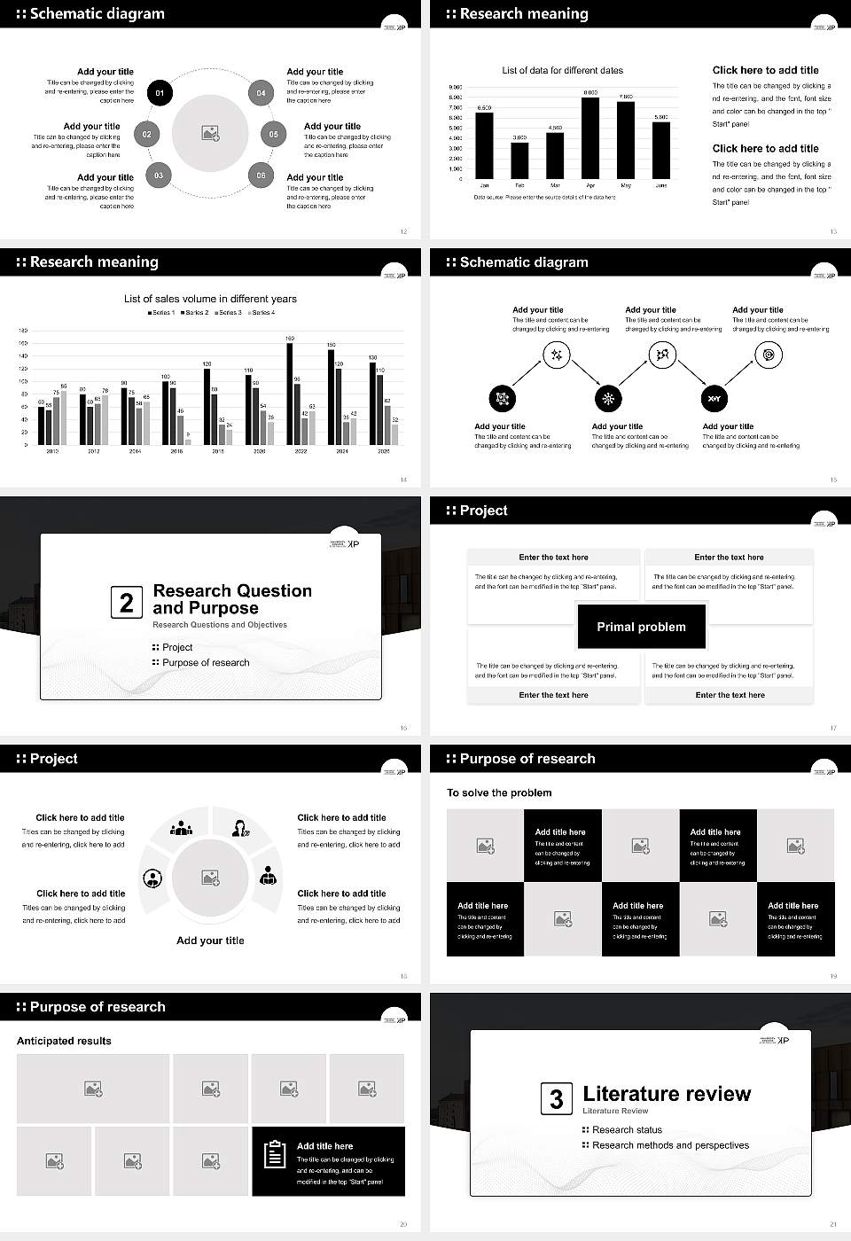 University College Copenhagen Graduation Thesis Defense PPT Template16:9 ratio PPT effect preview image3