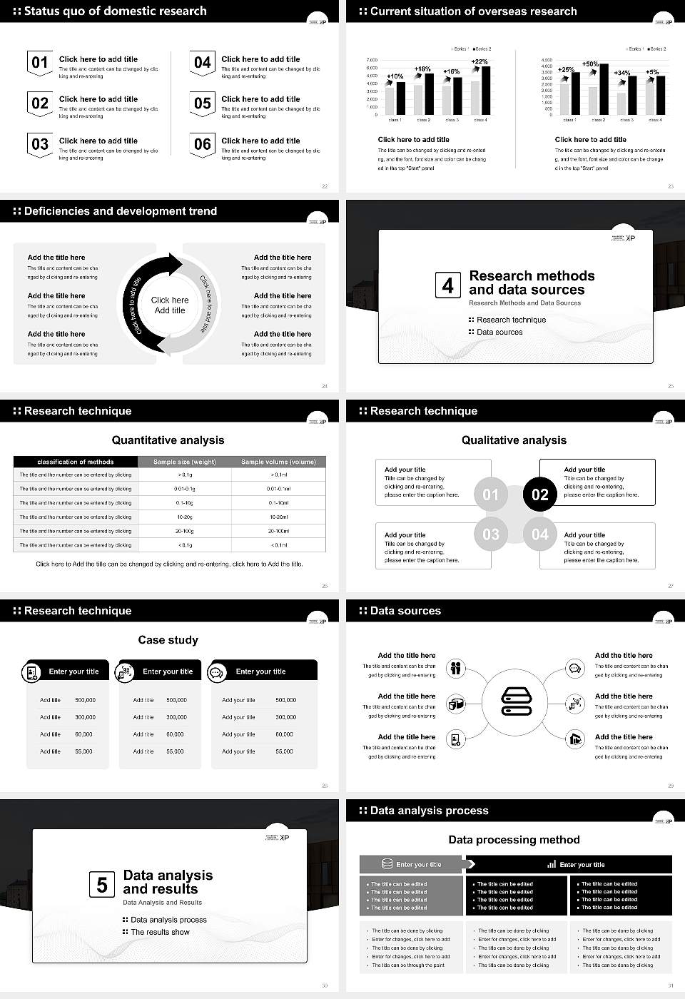 University College Copenhagen Graduation Thesis Defense PPT Template16:9 ratio PPT effect preview image4