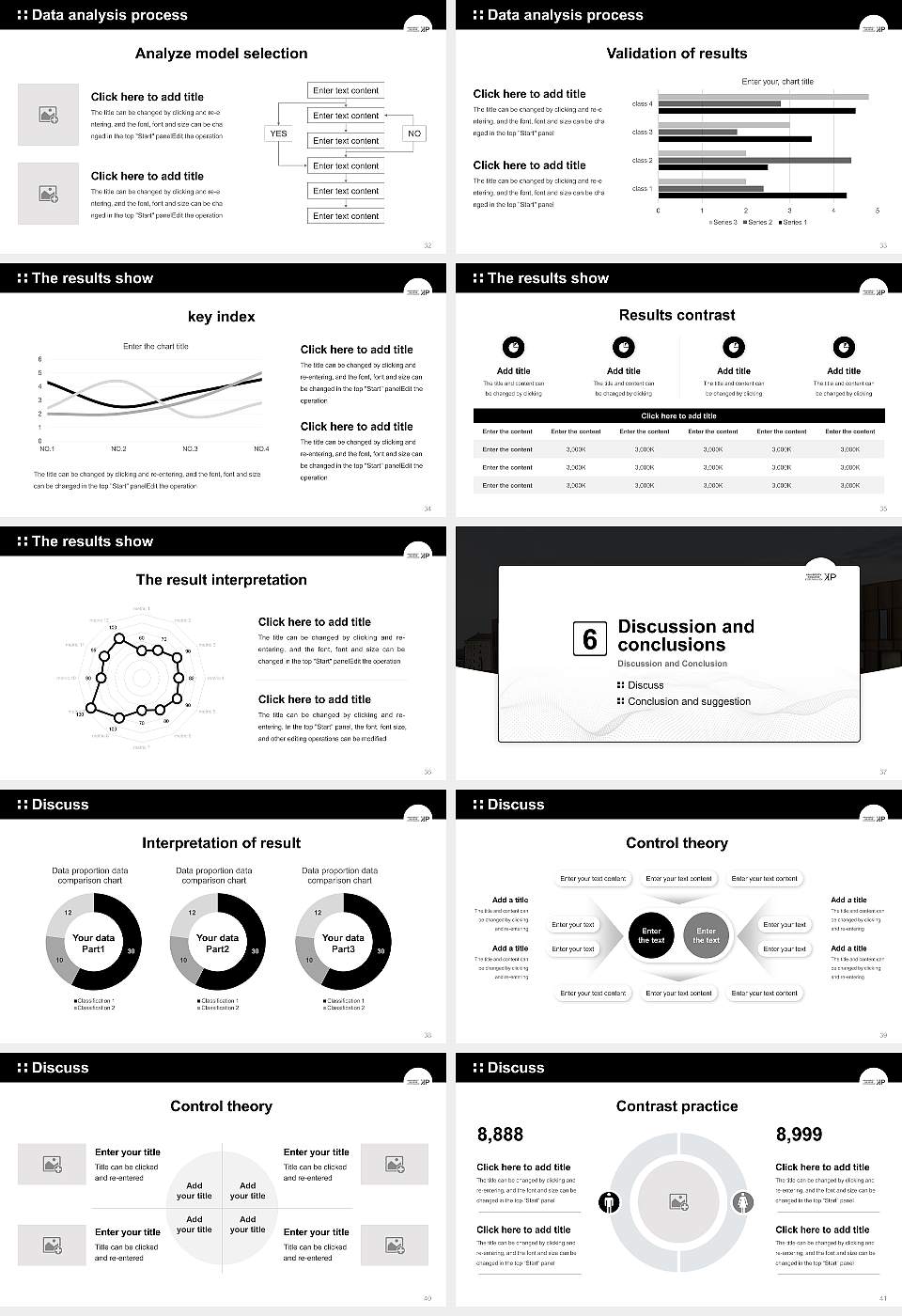 University College Copenhagen Graduation Thesis Defense PPT Template16:9 ratio PPT effect preview image5