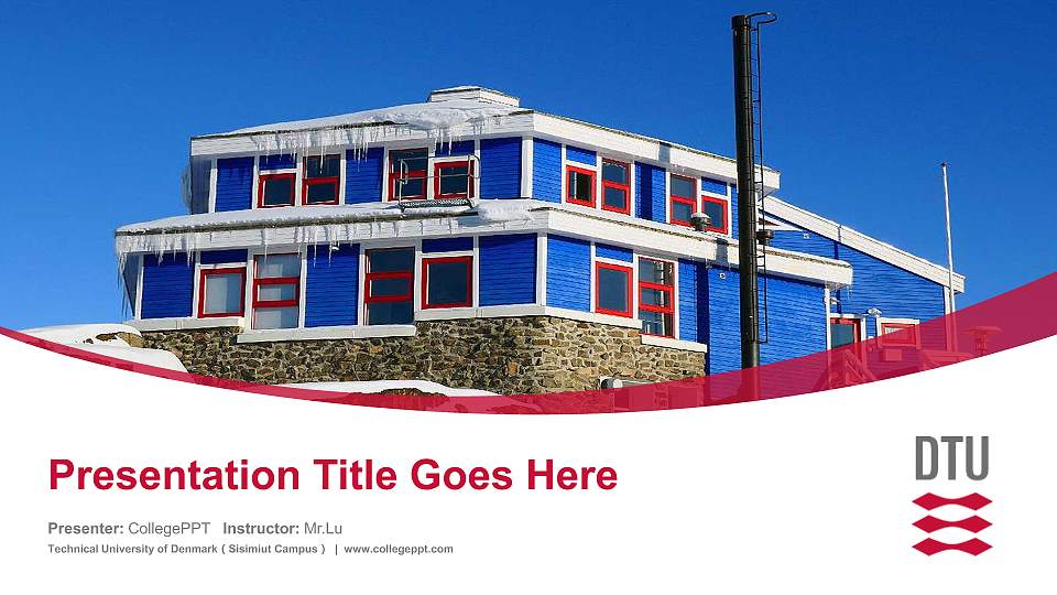 Technical University of Denmark（Sisimiut Campus） Course/Courseware Creation PPT Template16:9 ratio PPT effect preview image