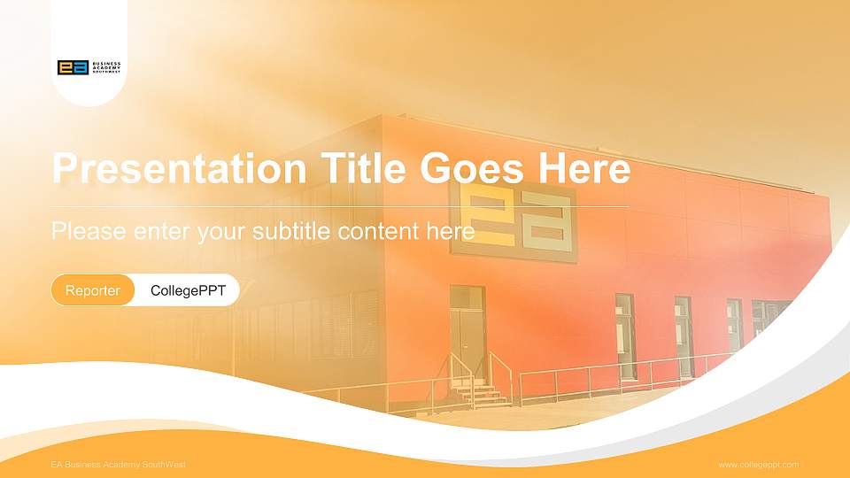 EA Business Academy SouthWest Lecture Sharing and Networking Event PPT Template16:9 ratio PPT effect preview image