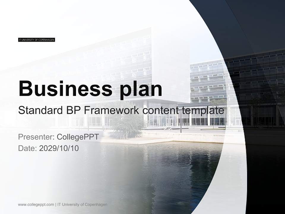 IT University of Copenhagen Competition/Entrepreneurship Contest PPT Template4:3 ratio PPT effect preview image9