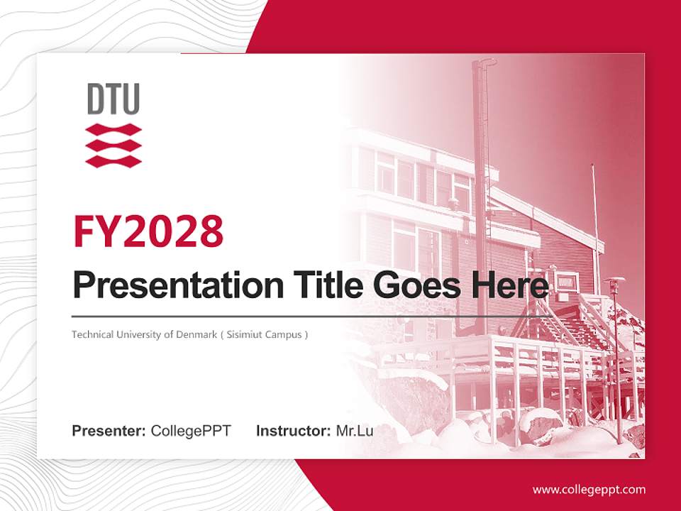 Technical University of Denmark（Sisimiut Campus） Academic Presentation/Research Findings Report PPT Template4:3 ratio PPT effect preview image5