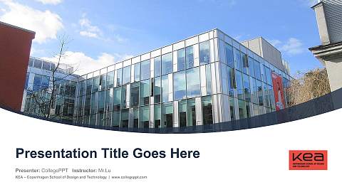 KEA – Copenhagen School of Design and Technology Course/Courseware Creation PPT Template