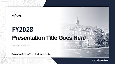 Metropolitan University College Academic Presentation/Research Findings Report PPT Template