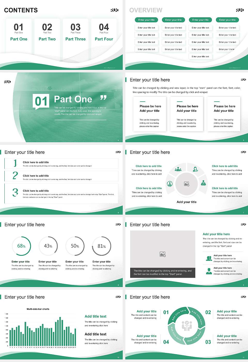 Roskilde University Lecture Sharing and Networking Event PPT Template16:9 ratio PPT effect preview image2