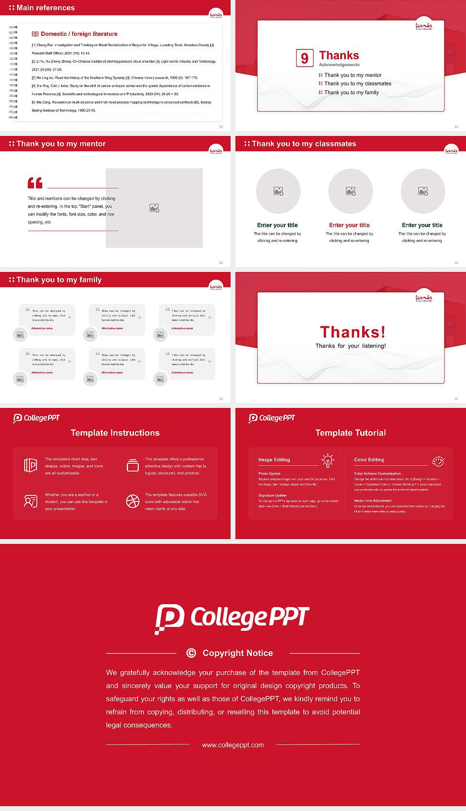 Dania Academy Graduation Thesis Defense PPT Template16:9 ratio PPT effect preview image7