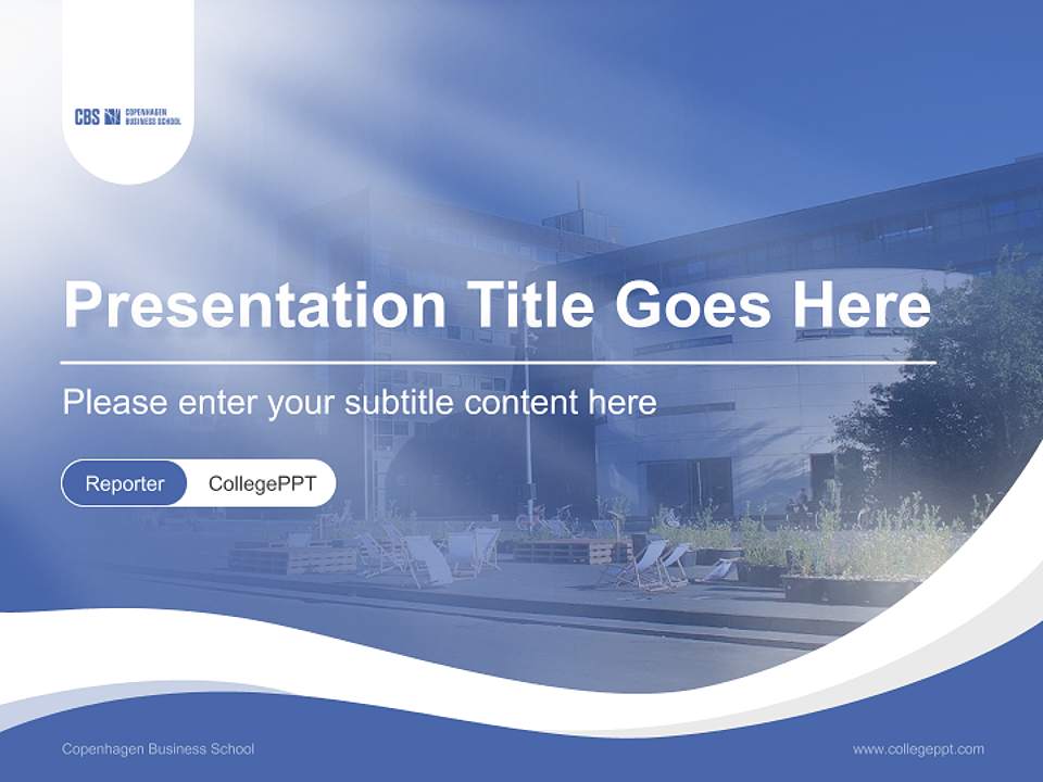 Copenhagen Business School Lecture Sharing and Networking Event PPT Template4:3 ratio PPT effect preview image4