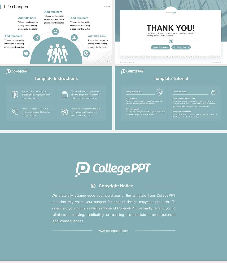 Business Academy Aarhus National Scholarship Defense PPT Template16:9 ratio PPT effect preview image4
