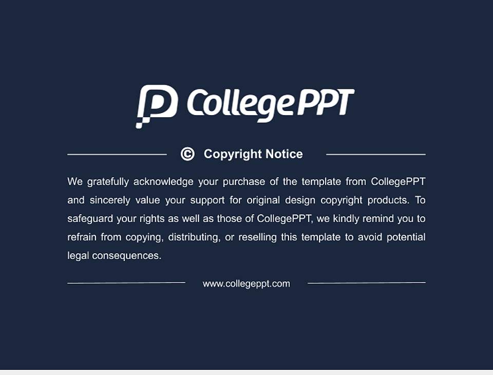 Metropolitan University College Thesis Proposal/Graduation Defense PPT Template4:3 ratio PPT effect preview image5