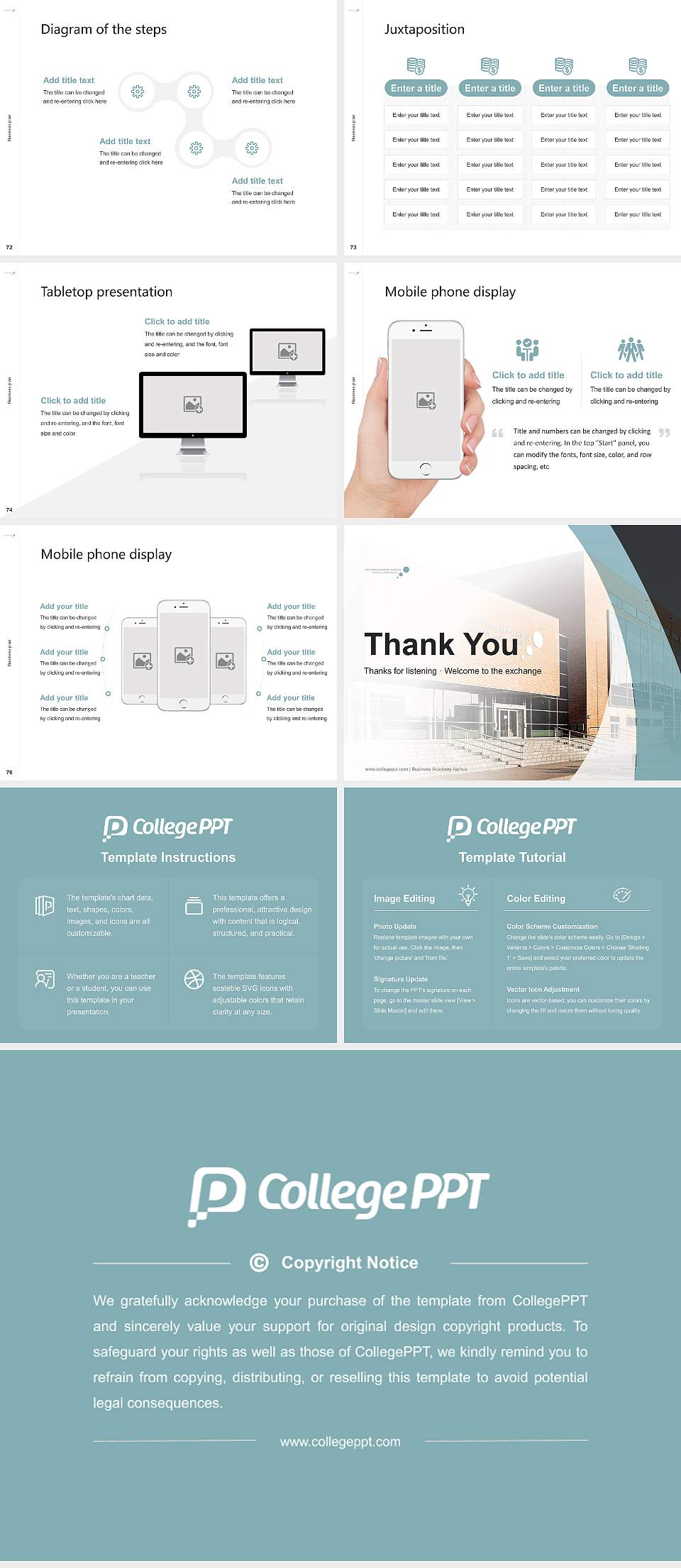 Business Academy Aarhus Competition/Entrepreneurship Contest PPT Template4:3 ratio PPT effect preview image9