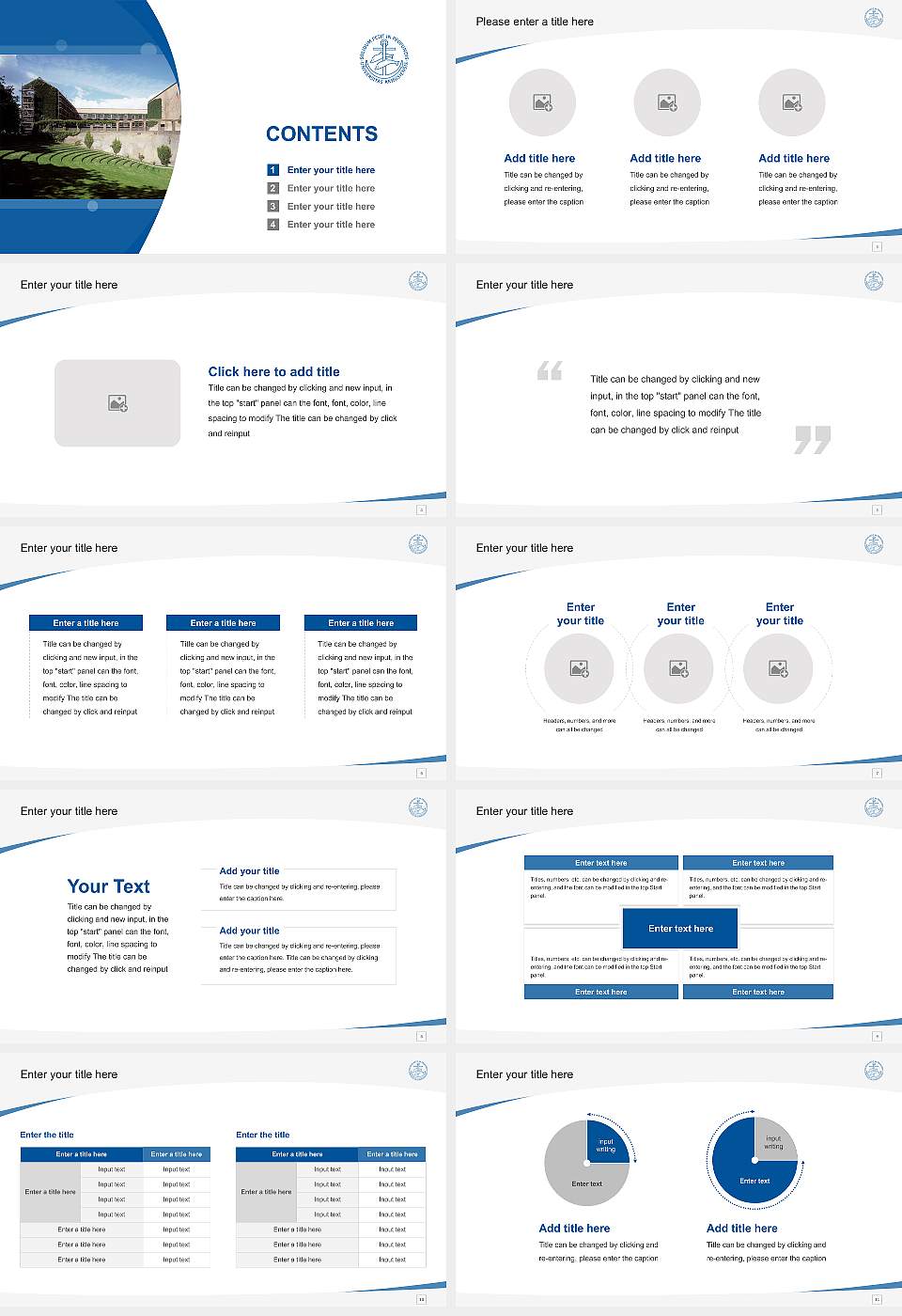 Aarhus University Course/Courseware Creation PPT Template16:9 ratio PPT effect preview image2
