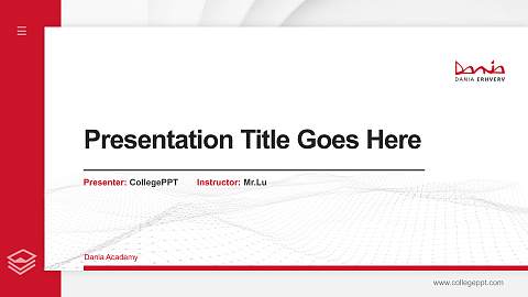 Dania Academy Thesis Proposal/Graduation Defense PPT Template