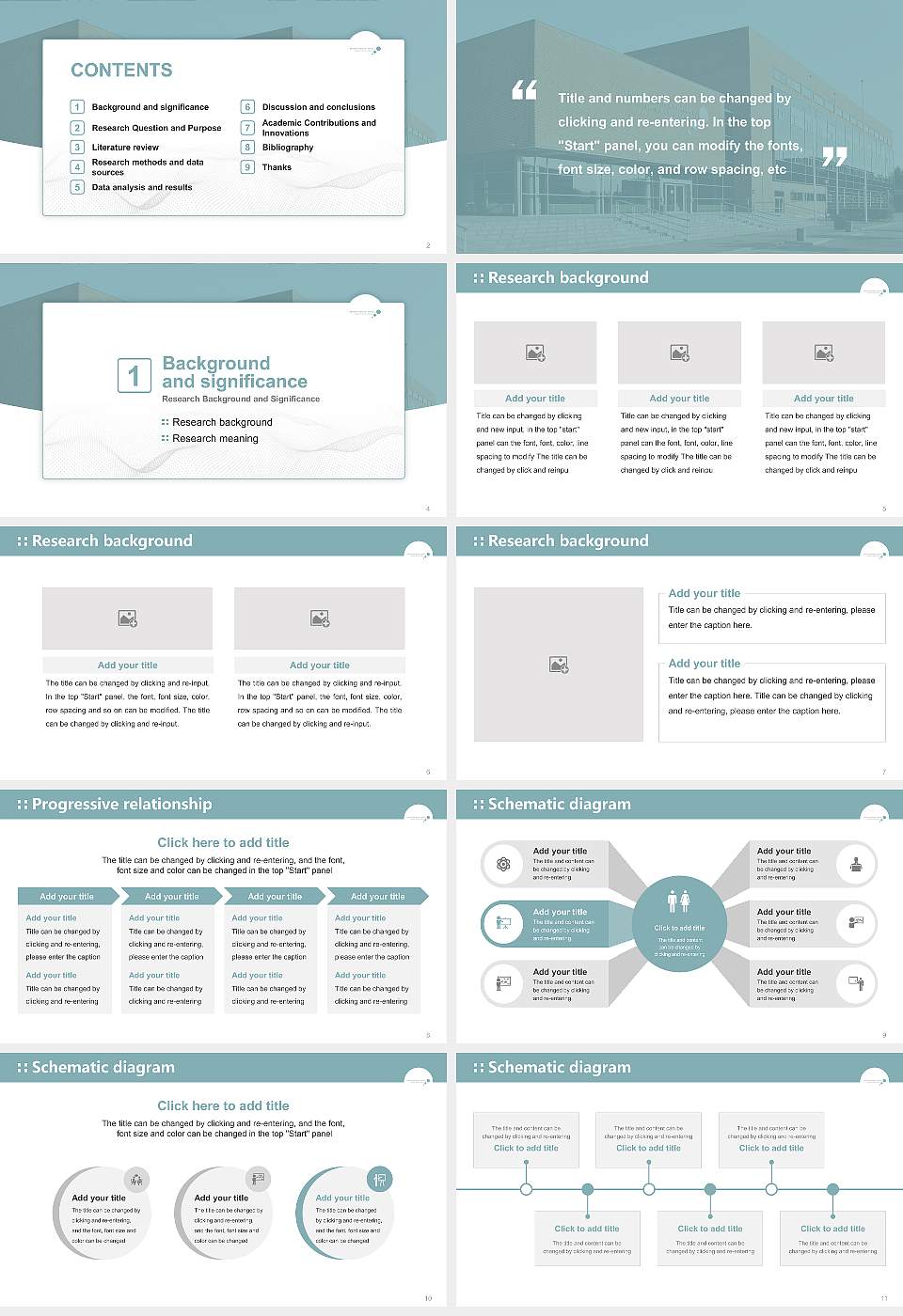Business Academy Aarhus Graduation Thesis Defense PPT Template16:9 ratio PPT effect preview image2