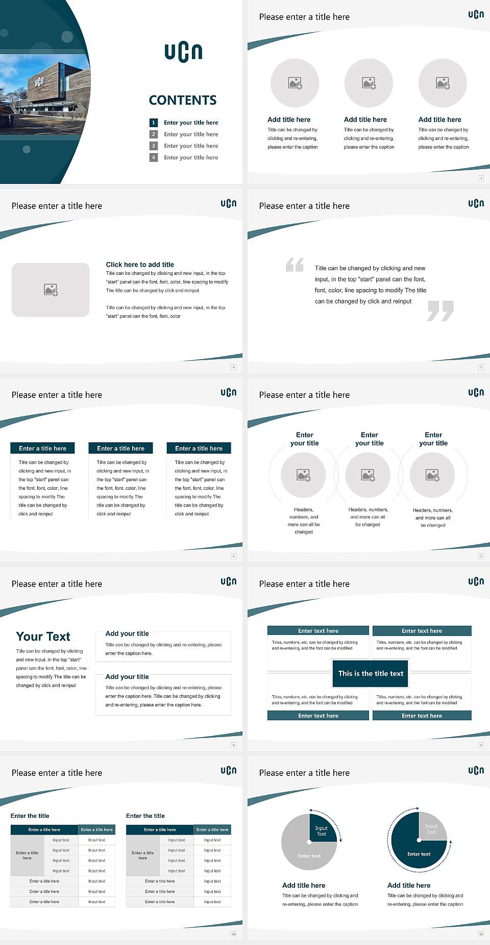 University College of Northern Denmark Course/Courseware Creation PPT Template4:3 ratio PPT effect preview image2