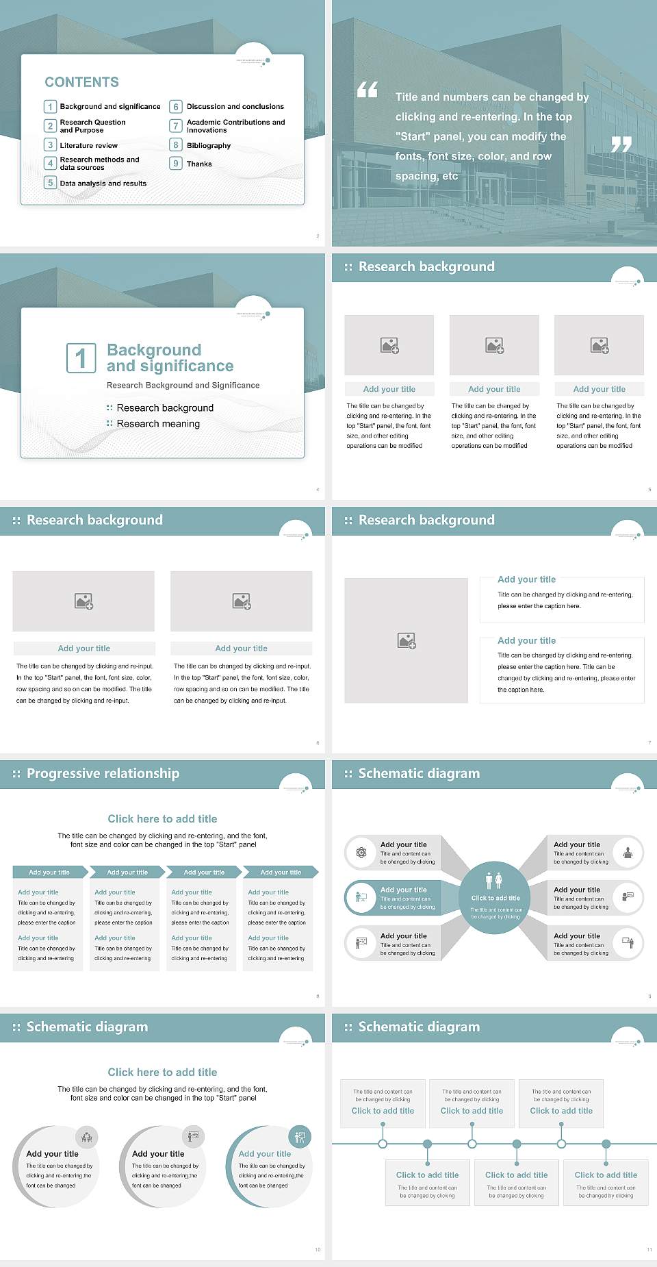 Business Academy Aarhus Graduation Thesis Defense PPT Template4:3 ratio PPT effect preview image2