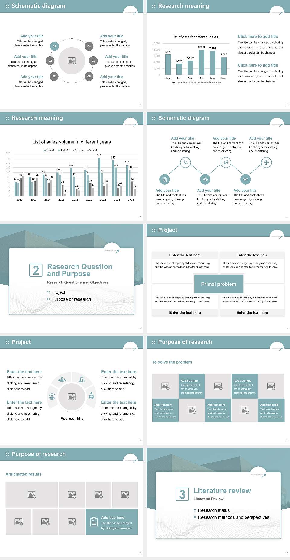 Business Academy Aarhus Graduation Thesis Defense PPT Template4:3 ratio PPT effect preview image3