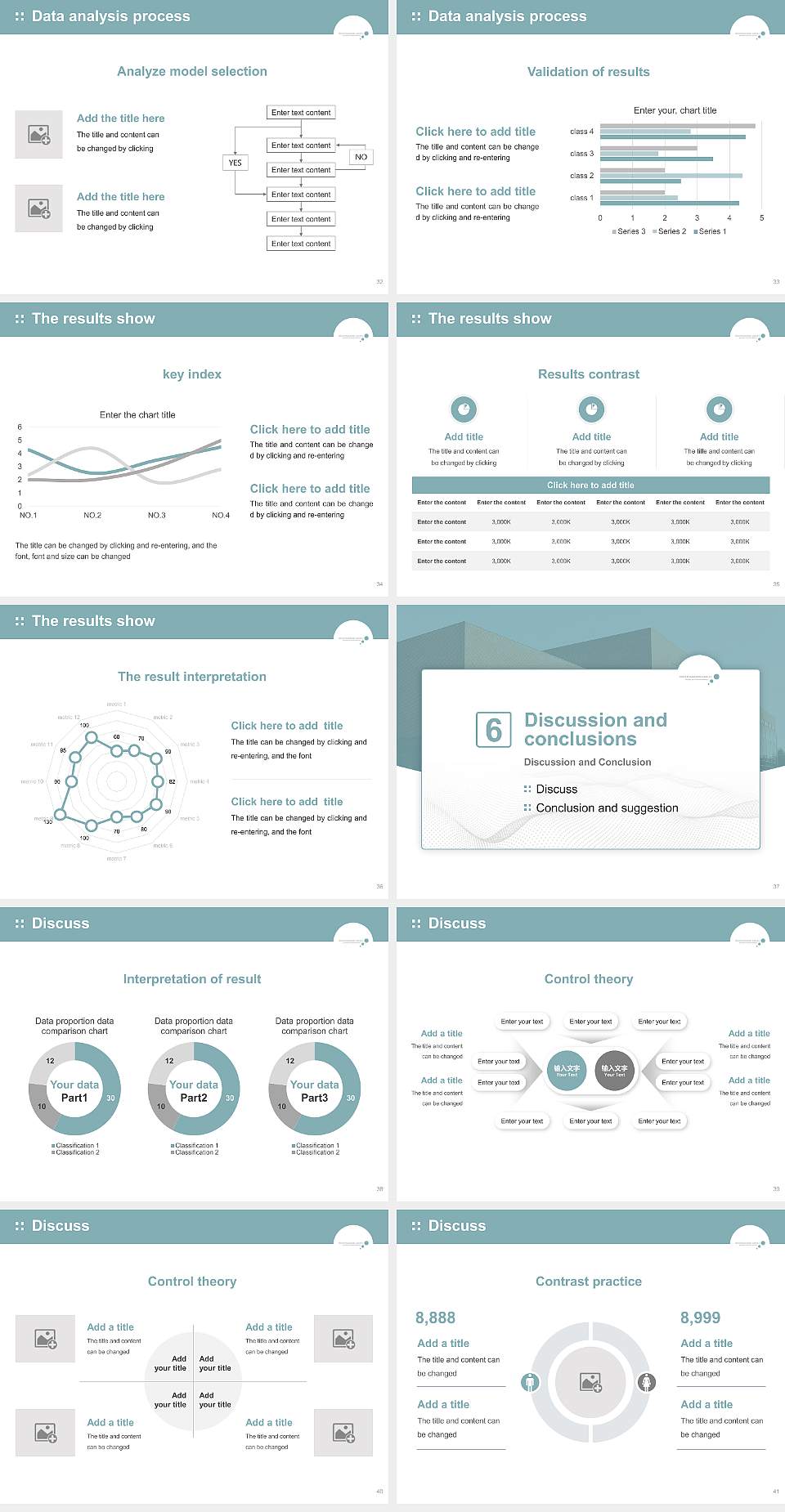 Business Academy Aarhus Graduation Thesis Defense PPT Template4:3 ratio PPT effect preview image5