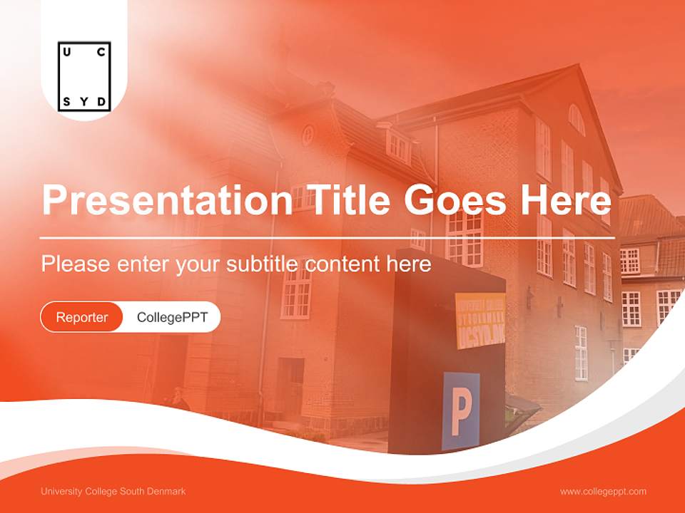 University College South Denmark Lecture Sharing and Networking Event PPT Template4:3 ratio PPT effect preview image4