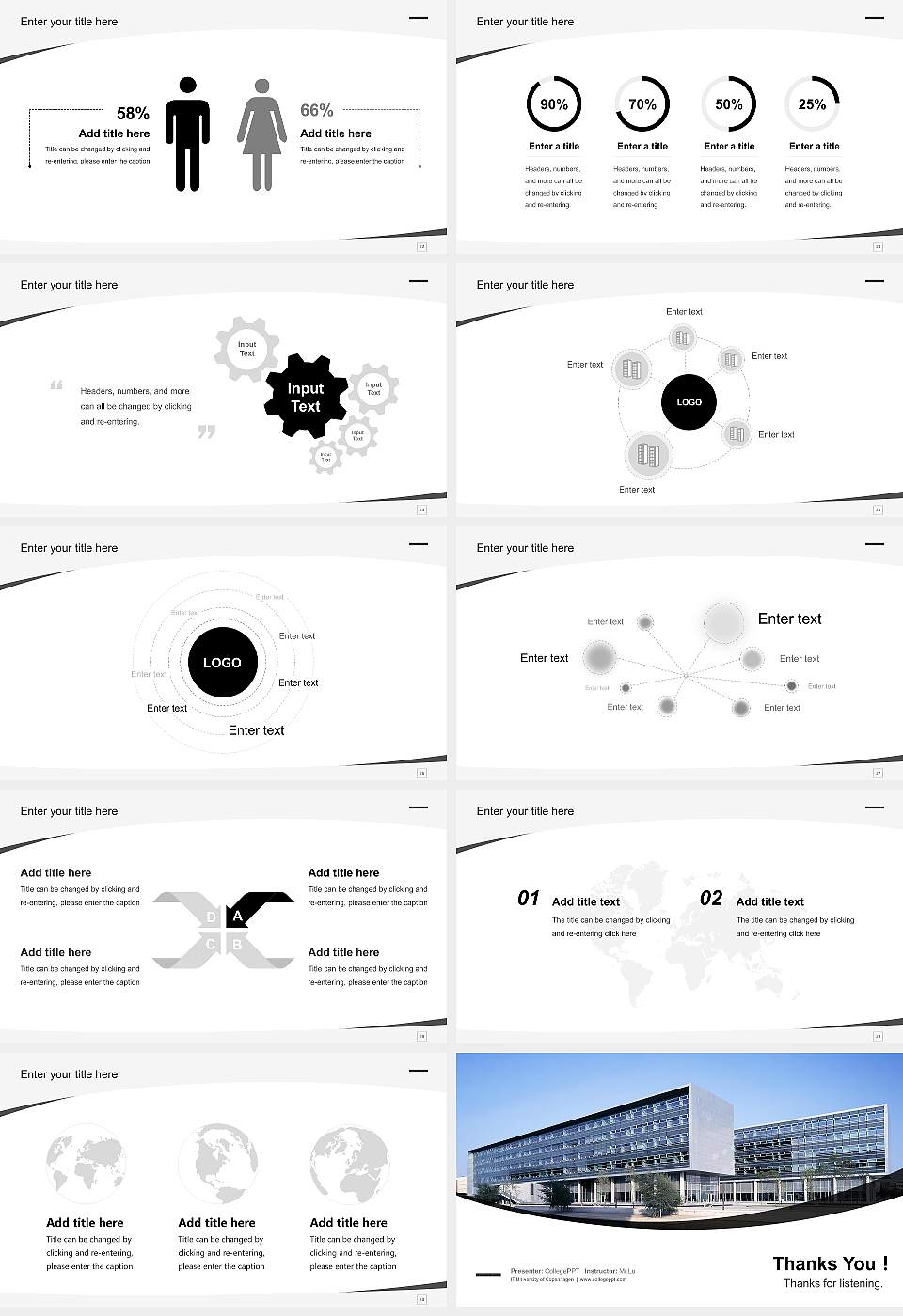 IT University of Copenhagen Course/Courseware Creation PPT Template16:9 ratio PPT effect preview image4