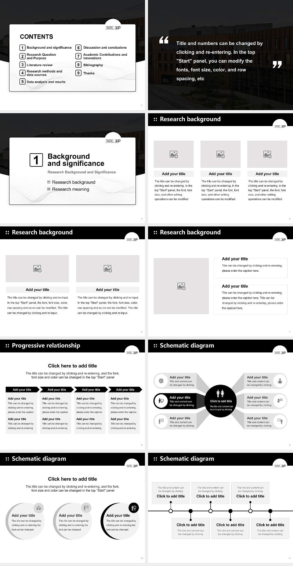 University College Copenhagen Graduation Thesis Defense PPT Template4:3 ratio PPT effect preview image2