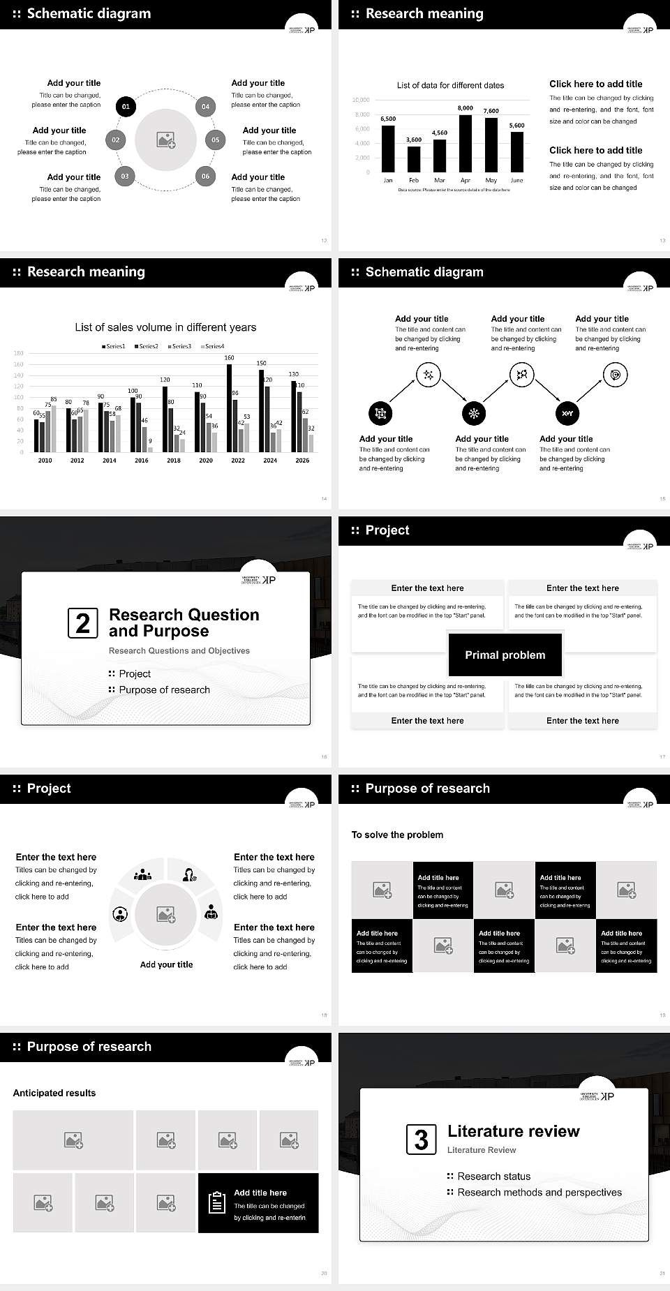 University College Copenhagen Graduation Thesis Defense PPT Template4:3 ratio PPT effect preview image3