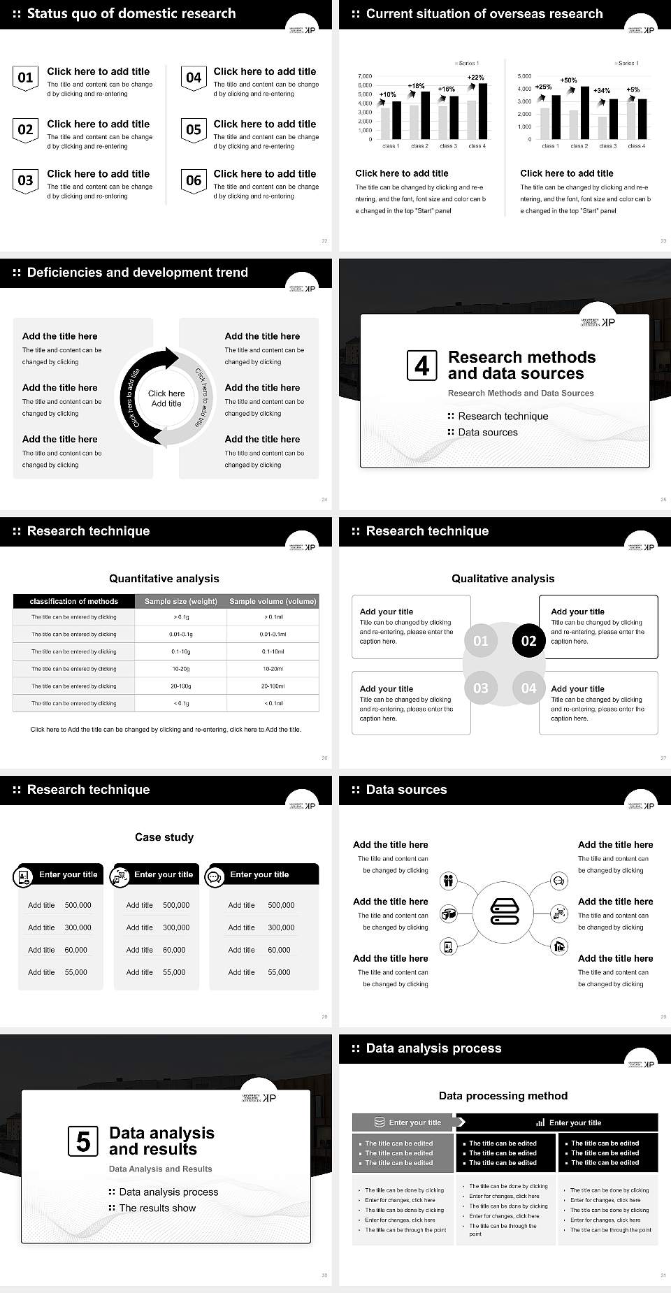 University College Copenhagen Graduation Thesis Defense PPT Template4:3 ratio PPT effect preview image4