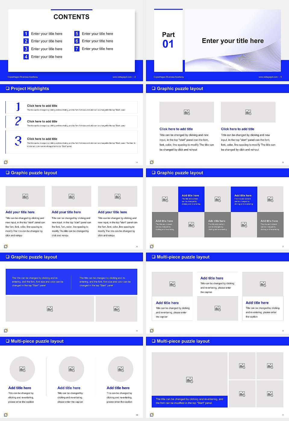 Copenhagen Business Academy General PPT Template16:9 ratio PPT effect preview image2