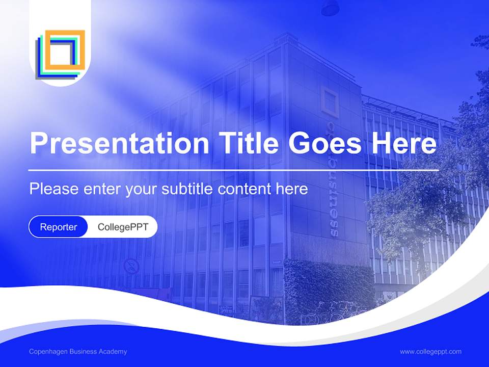 Copenhagen Business Academy Lecture Sharing and Networking Event PPT Template4:3 ratio PPT effect preview image4