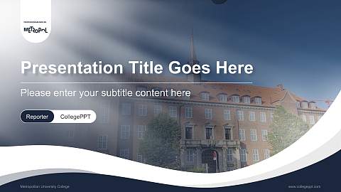 Metropolitan University College Lecture Sharing and Networking Event PPT Template