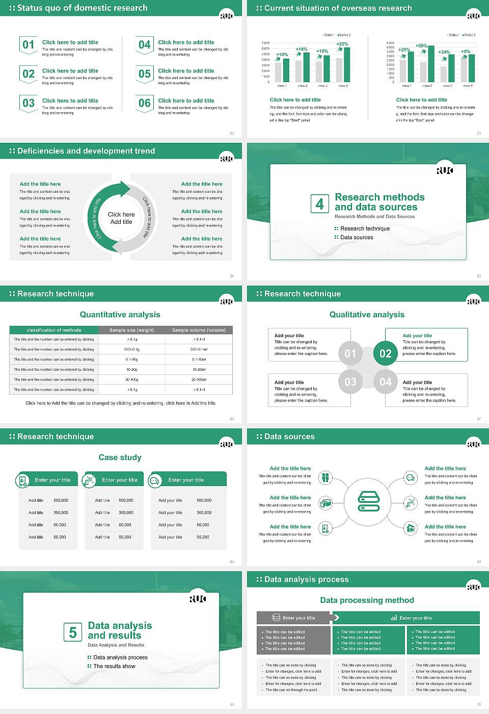 Roskilde University Graduation Thesis Defense PPT Template16:9 ratio PPT effect preview image4