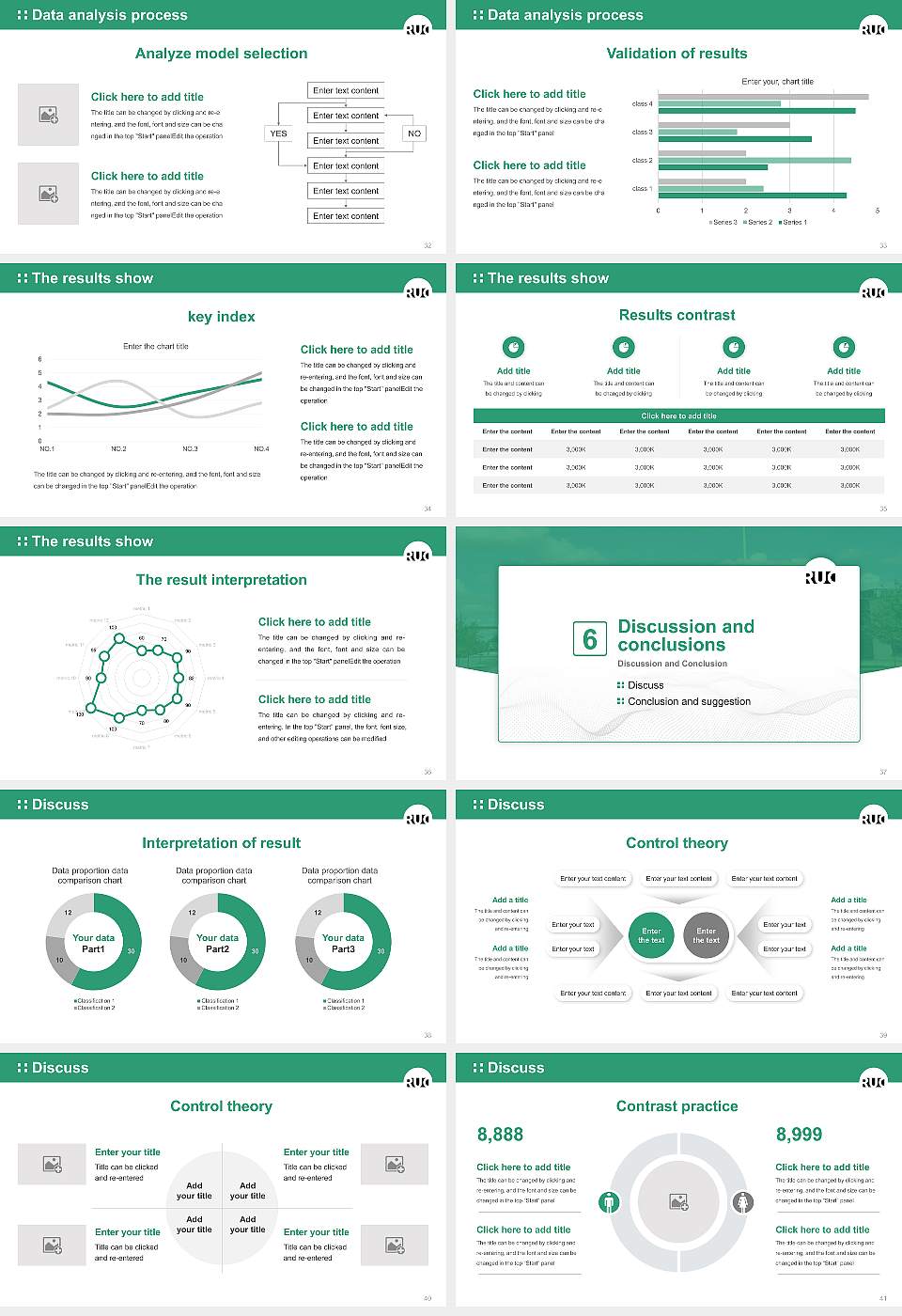 Roskilde University Graduation Thesis Defense PPT Template16:9 ratio PPT effect preview image5