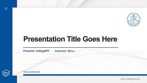 Aarhus University Thesis Proposal/Graduation Defense PPT Template