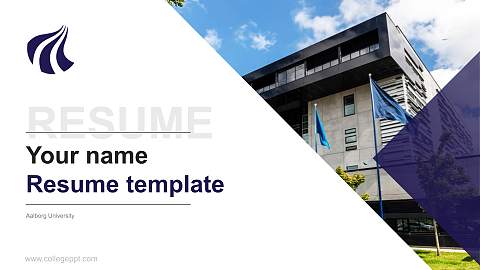 Aalborg University Resume PPT Template