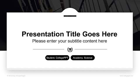 IT University of Copenhagen National Scholarship Defense PPT Template