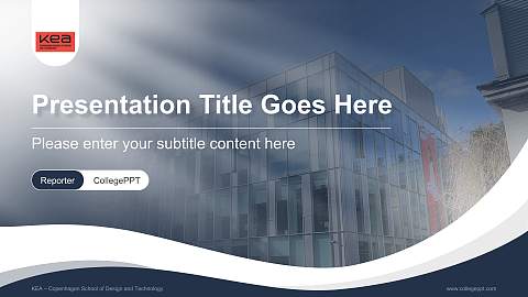 KEA – Copenhagen School of Design and Technology Lecture Sharing and Networking Event PPT Template