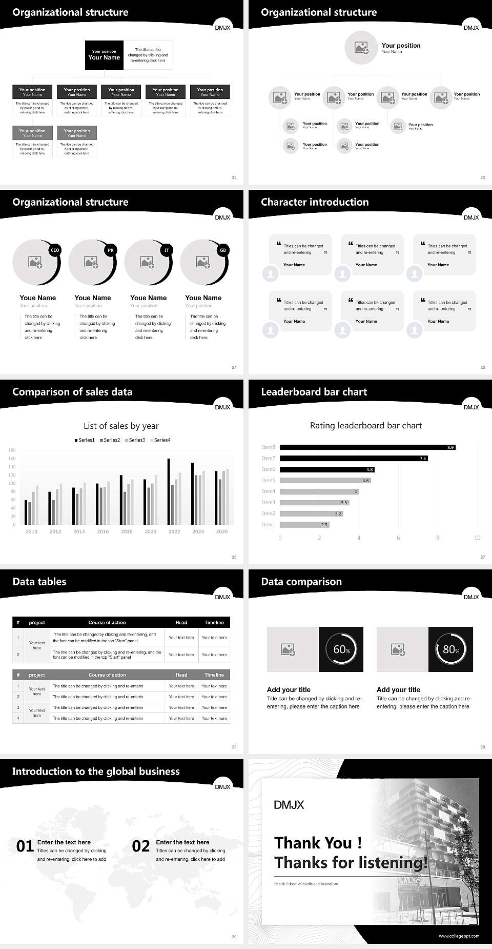 Danish School of Media and Journalism Academic Presentation/Research Findings Report PPT Template4:3 ratio PPT effect preview image4