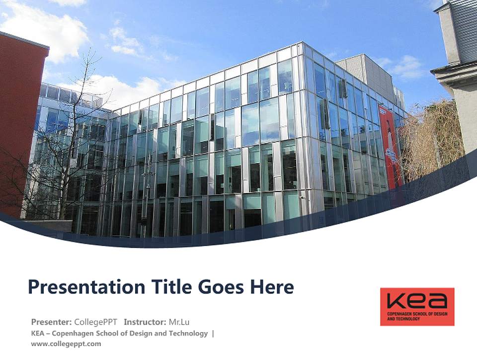 KEA – Copenhagen School of Design and Technology Course/Courseware Creation PPT Template4:3 ratio PPT effect preview image5