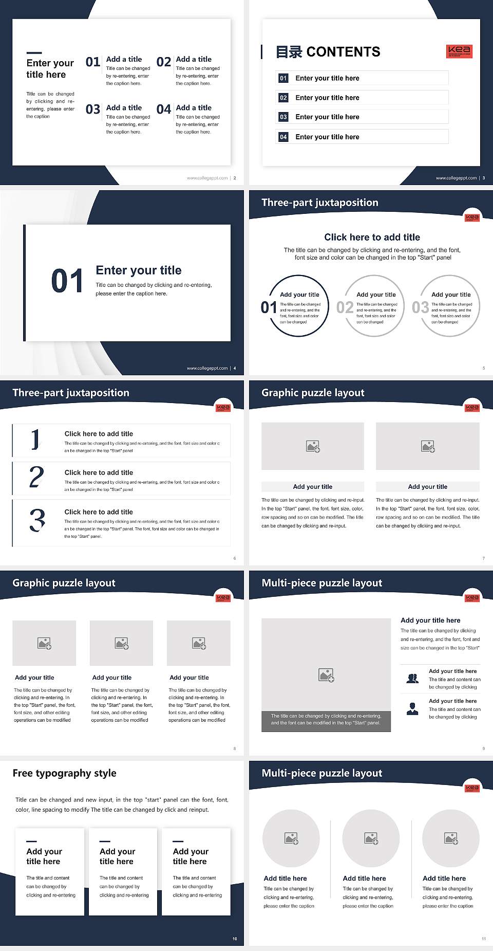 KEA – Copenhagen School of Design and Technology Academic Presentation/Research Findings Report PPT Template4:3 ratio PPT effect preview image2