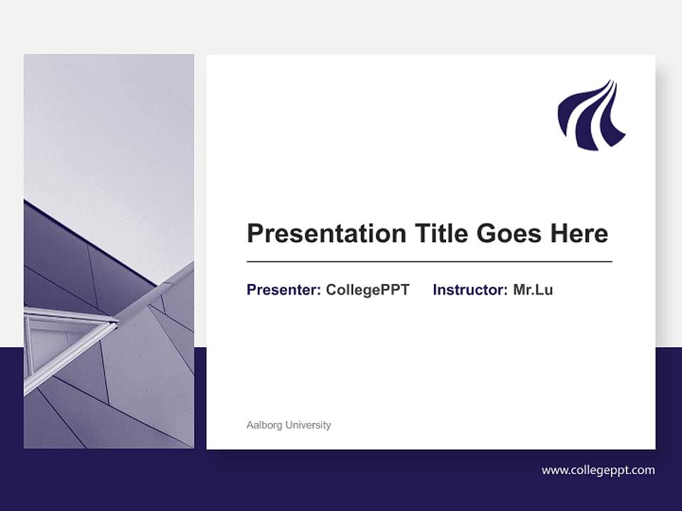 Aalborg University General PPT Template4:3 ratio PPT effect preview image6