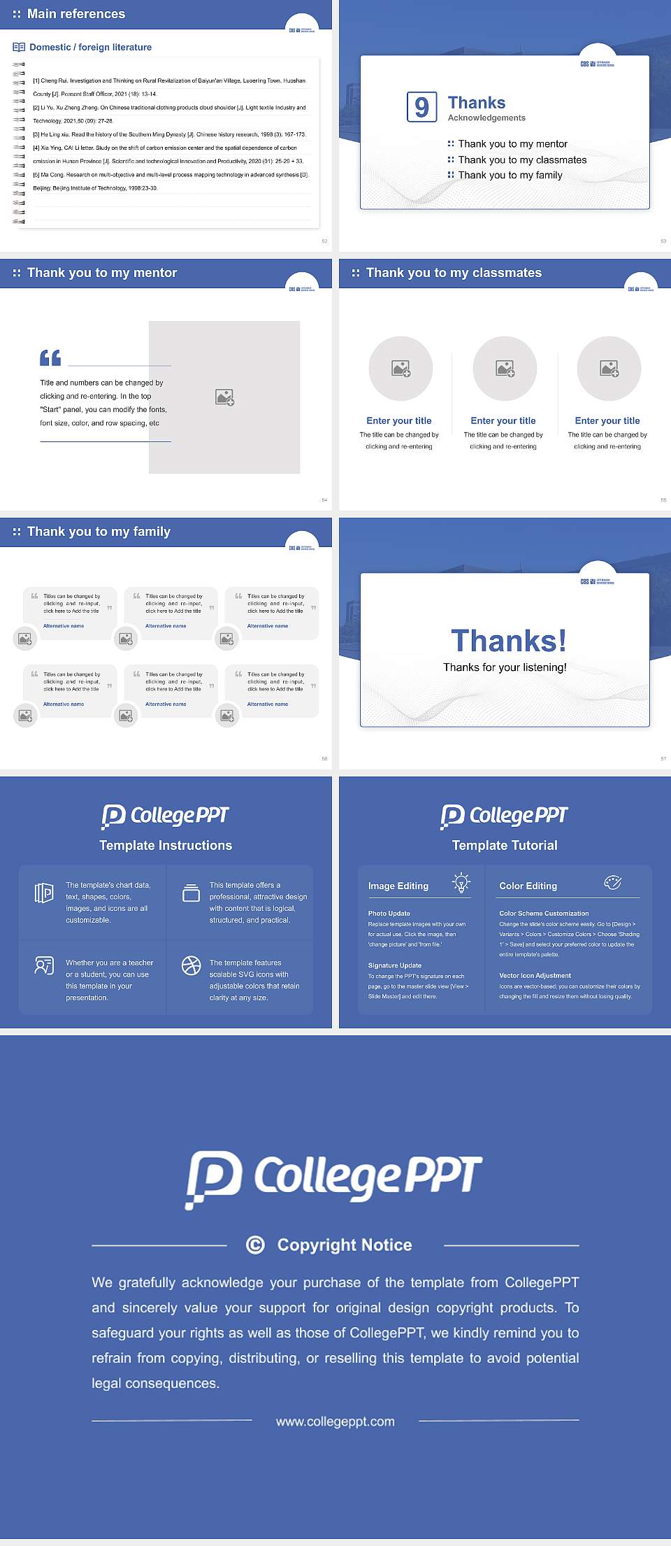 Copenhagen Business School Graduation Thesis Defense PPT Template4:3 ratio PPT effect preview image7