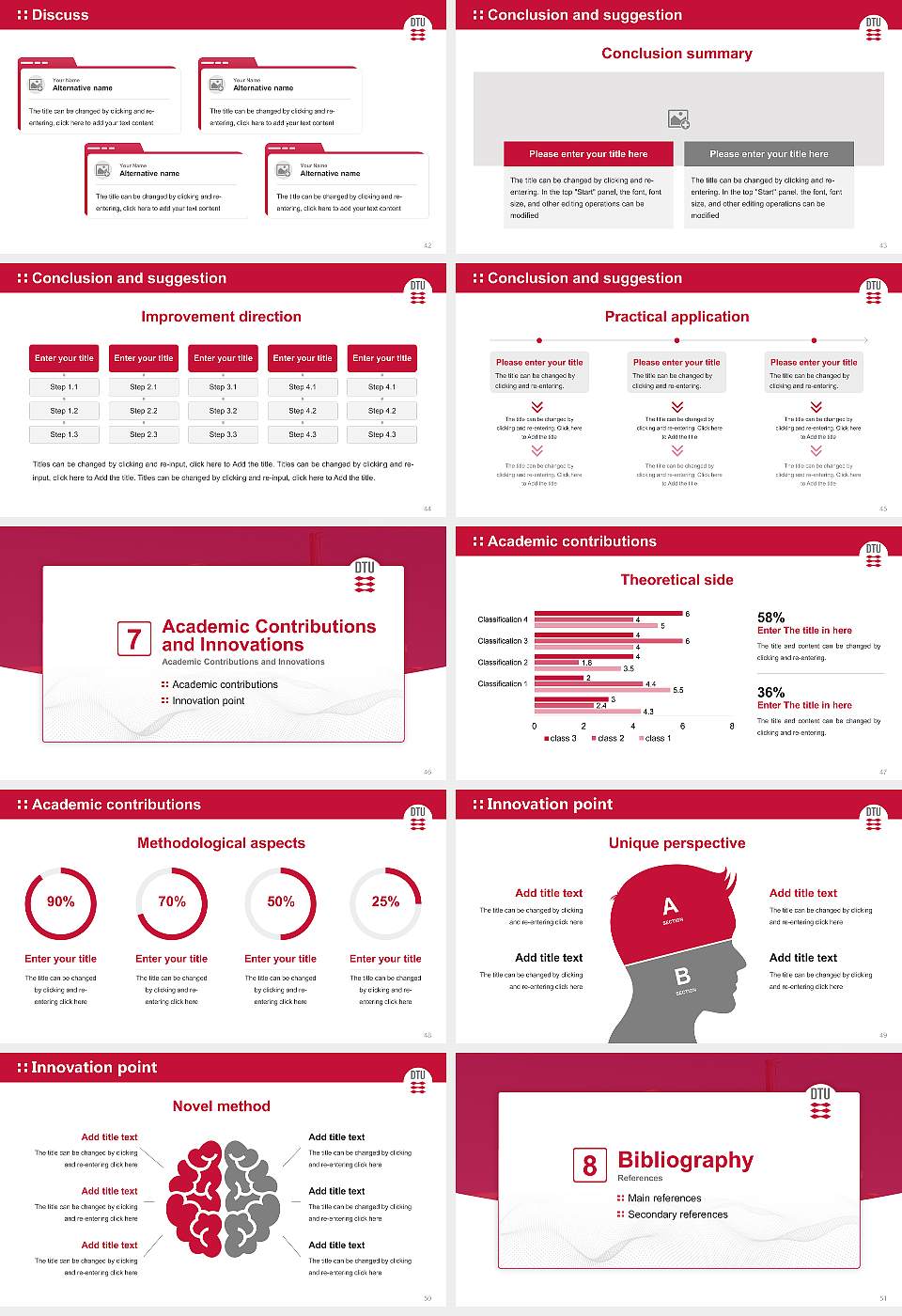 Technical University of Denmark（Sisimiut Campus） Graduation Thesis Defense PPT Template16:9 ratio PPT effect preview image6